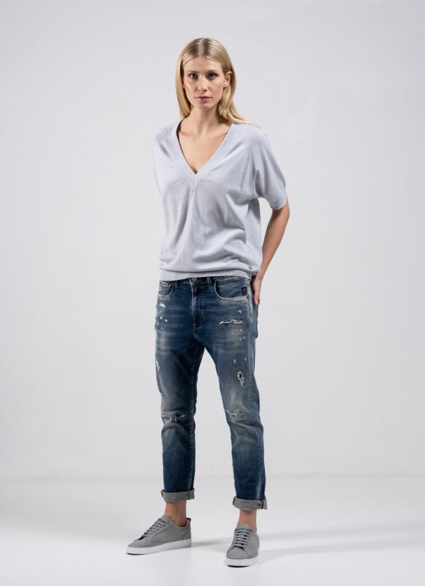 financiën eetbaar kruipen Elias Rumelis Leona denim ladies jeans Queen Blue destroy - ISA Fashion